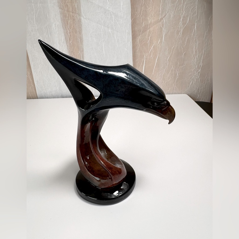 “Imago Eagle Sculpture” by Artist Stephen Herrero 2006 Supernal (Sapphire)-EUC